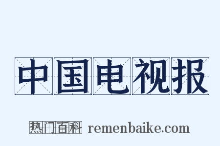 中国电视报是什么意思的图片